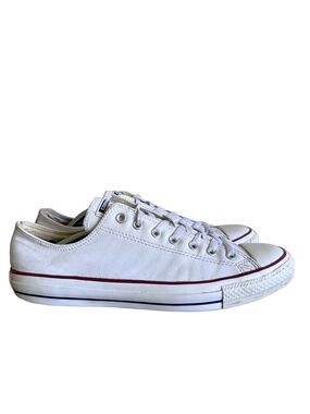 Converse Men's Chuck Taylor All Star White Leather Low Shoe Size 13 #292